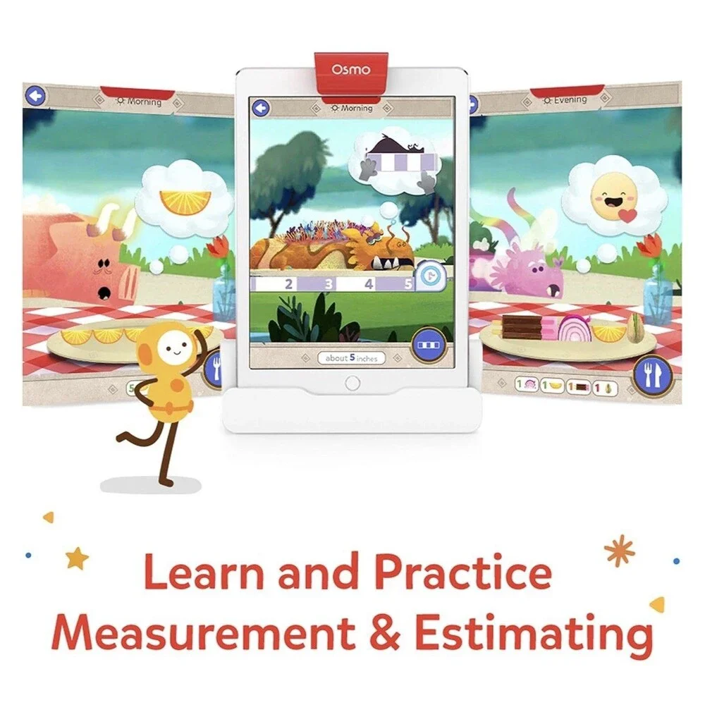 Osmo Math Wizard & The Secrets Of The Dragons - iPad/Fire Tablet - Ages 6-8